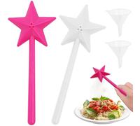 2 Pezzi Saliera bacchetta magica,Con 2 imbuto,Saliera e Pepiera Bacchetta Magica,Bacchette magiche per sale e pepe,Saliera e Pepiera da Tavola,Bacchetta Magica Cucina,per Cucina,Campeggio