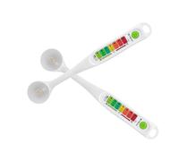 2 Pezzi Salinitometro Portatile, Letture Rapide e Dati Istantanei | Plastica, Uso in Cucina Domestica e Fermentazione, per Salse e Brodo, Batterie a Bottone 3x Non Incluse