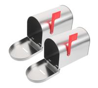 2 pezzi Salvadanaio in latta per la posta Contenitore per caramelle di Natale