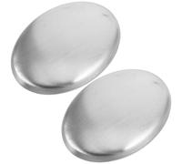 2 Pezzi Saponetta di Acciaio Inossidabile Riutilizzabile, Argento | Toglie Odori, Uso Versatile in Bagno e All'aperto, Resistente All'usura, Formato Compatto