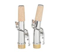 2 pezzi Sassofono Collo Ottone Bocchino In Metallo Sassofono Curvo Colli E Diritti Per Sassofono Soprano Strumento In Ottone Sassofono Bocchino Diritto E Curvo