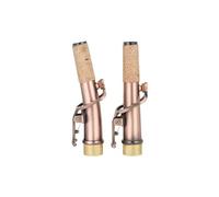 2 Pezzi Sax Soprano Bend Collo Dritto Kit Strumento A Fiato Ottone 16.7mm Sax Collo Parte Di Ricambio Accessorio Sax (Color : Red copper)