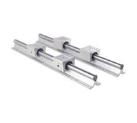 2 pezzi SBR12/16/20 20 mm guida lineare 300-1500 mm completamente supportata con blocco cuscinetto SBR16UU(2 Rails 4 SBR16UU,1200mm)