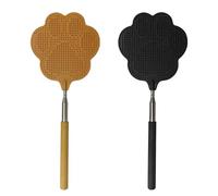 2 Pezzi Scacciamosche, Scacciamosche, Scacciamosche Retrattile, Trappola per Mosche, Repellente per Zanzare per Mosche, Vespe, Insetti, Ecc., Nero, Kaki