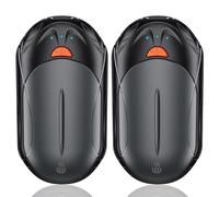 2 Pezzi Diviso Scaldamani Elettrico 6000 mAh, OUTJUT Scaldamani Ricaricabile, Riutilizzabile Elettrico Scaldamani, USB a Ricarica Rapida, Calore con 3 Livelli per Raynauds e all'Aperto