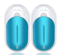 2 Pezzi Scaldamani Elettrico 6000 mAh,OUTJUT Scaldamani Ricaricabile Portatile con 3 Livelli di Riscaldamento Fino a 55 ℃ Scaldamani USB a Ricarica Rapida per Caccia, Golf, Campeggio, Tenere al caldo