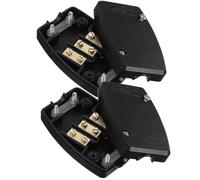 2 Pezzi Scatola di Connessione Esterna 250v 13a, Nera | Plastica Compatta, Protezione Spruzzi, per Cavi 0,75-1,5 Mm², per Aree Esterne e Insegne