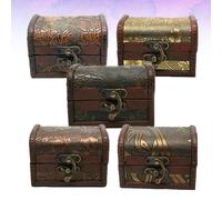 2 pezzi scatola di immagazzinaggio gioielli retrò unico piccolo gingillo