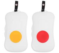 2 Pezzi Scatola per Salviette Bagnate Portatile per Pulsante | PP Bianco, Design Sottile e Uso a Mano, per Borse Cambio e Viaggio
