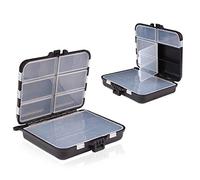 2 Pezzi Scatola Portaoggetti da Pesca,Scatola Porta Esche con Scomparti Individuali, Portatile Scatola Portaoggetti, Divisori Regolabili e Coperchi Separati, Accessori per la Pesca Professionale