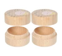 2 Pezzi Scatola Ricordo per Capelli Bambina in Legno Beige, minimalista | Scomparti Stratificati e Interno in Velluto, per Inserimento di Testo e Data Nascita, Tavoli Fasciatoio e Mensole
