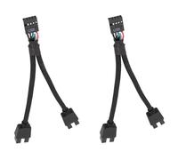 2 pezzi scheda madre del computer USB 2.0 9 pin a doppio Ex