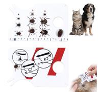 2 Pezzi Scheda Rimuovi Zecche con Lente d'Ingrandimento: Pinzetta per Zecche Uomo, Cani e Gatti, Kit Antizecche Portatile per Escursionismo e Outdoor, Rimozione Sicura e Rapida delle Zecche