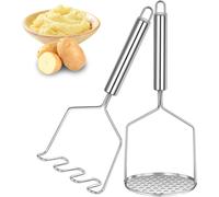 2 Pezzi Schiacciapatate Acciaio Inox Schiacciapatate Manuale Professionale, Schi