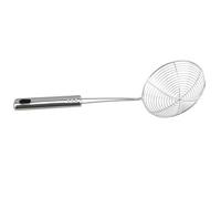 2 pezzi schiumarola in acciaio inossidabile solido colino a ragno mestolo strumento for utensili da cucina in for friggere il pesce per Noodles(31x11cm)