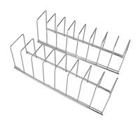 2 Pezzi Scolapiatti Portapiatti, Coperchio Pentola Organizzatore Ciotola in Acciaio Inox Stendibiancheria Organizzatore Mensola per Prodotti Mensola da Tavolo Ciotola Portapiatti