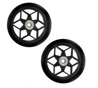 2 Pezzi Scooter Ruot 110 mm, Ruote di Ricambio per Scooter con Cuscinetti a Sfera ABEC-9, per la Maggior Parte Degli Scooter, Monopattino Freestyle, Stunt Scooter (Nero)