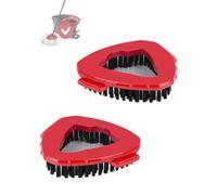 2 Pezzi Scrub Compatibile con Vileda Turbo Spin EasyWring, Triangolo Mop Spin Testa Mop Sostituzione Multifunzione Spazzola Testa del Tergicristallo Del Pavimento Spazzola per Bagno e Cucina