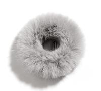 2 pezzi Scrunchies da donna, in peluche, fascia elastica per capelli, morbida, adatta per autunno e inverno, colore grigio