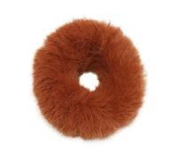 2 pezzi Scrunchies da donna, in peluche, fascia elastica per capelli, morbido supporto per coda di cavallo, adatto per autunno e inverno, caramello