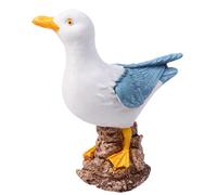 2 pezzi Sculture creative Seagull Sculture Resin Bird Crafts Simulation Seagull