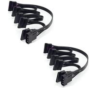 2 pezzi - Sdoppiatore Molex 4Pin a x2 x4 x5 Sata cavo Multiplo HardDisk SSD