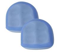2 pezzi Sedili da booster gonfiabile 18.5x14.6x6 pollici, spa e cuscino per vasca idromassaggio con tappeti di aspirazione, supporto posteriore comodo in PVC per rilassamento, sedili blu gonfiabili