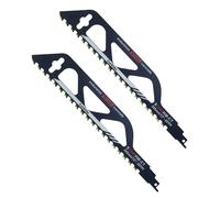 2 Pezzi Sega a Gattuccio,Lama per Sega a Gattuccio,Lame per Seghe 305 mm,Lame per Seghe Compatibili con per Bosch,per Dewalt,pe molti,per Taglio di Metalloa per Taglio di Metallo,Cemento (S1243HM)