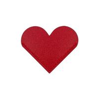 2 pezzi Segnalibro in PU Pelle Cuore Mini-portatile Cartella Porta Pagine Angolo Copertura Protettiva Forniture Scolastiche per gli amanti dei libri(Red 2pcs)