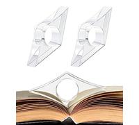2 Pezzi Segnalibro per Pollice, Porta Segnalibro in Resina Anello, Strumento Fermapagine per Lettura, Accessori Libri, Accessori Lettura, Regali per Amanti dei Libri (Grande)