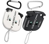 2 Pezzi Segnapunti Golf, Contatore di Punteggio di Golf con 2 Moschettoni Contatori di Colpi del Giocatore Contatore Manuale Conta Buca Golf per Conteggio, Punteggio Golf Eventi Sportivi