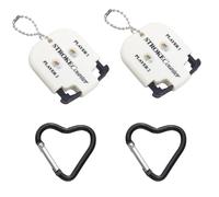 2 Pezzi Segnapunti Golf, Contatore di Punteggio di Golf con 2 Moschettoni Contatori di Colpi del Giocatore Contatore Manuale Conta Buca Golf per Conteggio, Punteggio Golf Eventi Sportivi, bianco
