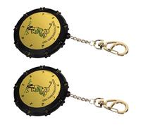 2 pezzi Segnapunti Golf Rotondo Portatile con Portachiavi e Clip per borsa | Contatore Meccanico con Numeri Visibili, ABS Robusto, per Uomini e Principianti al Campo