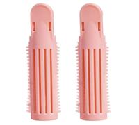 2 pezzi senza rullo di calore capelli styling clip frangia forcina donne bigodino strumento adatto per varie texture di capelli