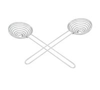 2 Pezzi Separatore Uovo in Acciaio Inossidabile 304, Manico | Argento, Superficie Liscia e Facile da Pulire, Design Sospeso, per Preparazione Dolci e Cucina