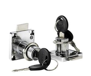 2 Pezzi Serratura per Armadietto, Lega di Zinco da 32 mmBlocco per Cassetti, Proteggere la Privacy e Anti-furto, per Armadietto, Cassetto, Comodino, Armadio, Porta