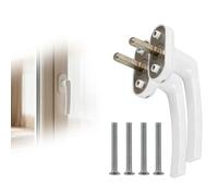 2 Pezzi Serrature Di Sicurezza Per Finestra E Porta, Serrature in Lega Di Alluminio Per Sash Jammers, Ideali Per PVC E Legno/Composito, Maggiore Sicurezza Per Casa E Ufficio, Maniglia Finestra