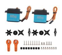 2 pezzi Servo digitale con motore senza nucleo da 35 kg, servo RC impermeabile con ingranaggi interamente in metallo per auto RC 1/8 1/10, servo di sterzo digitale ad alta coppia c