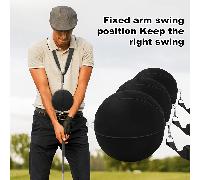 2 pezzi/set Accessori gonfiabili per l'allenamento del golf, adatti per la pratica indoor, l'analisi dello swing e la correzione della tecnica (colore dell'ago d'aria casuale) neroPolicloruri di vinil