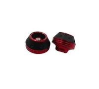 2 pezzi/set accessori universali per moto protezione ruota crash pad protezioni motocross caduta forcella anteriore slider cup Motociclette protezioni motore Piastra Paramotore(Red)