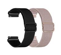 2 pezzi/set Anello singolo in nylon elasticizzato compatibile con Samsung Galaxy Watch 6 5 4 da 40mm e 44mm, Galaxy Watch 5 Pro da 45mm/Watch 6 4 Classic da 42mm 46mm 43mm 47mm/Active 2 uomo donna, ci