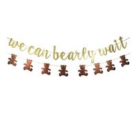 2 pezzi/set baby shower segnale 4, 9 piedi Bear baby shower banner, pre-installazione di benvenuto decorativo per bambini