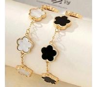 2 pezzi/set Braccialetto con catena floreale, gioielli eleganti da bracciale, accessori per uso quotidiano, accessori per Ognissanti, accessori per lo stile di strada per la Festa degli Insegnanti, ac