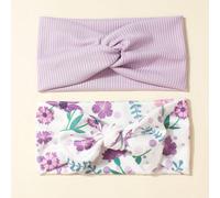 2 pezzi/Set Cerchietto per neonati e bambini con fiocco viola, accessori per capelli per neonati, bambini e bambine, adatti per l'estate Tagli UnicaPoliestere