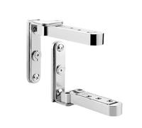 2 pezzi/set cerniere invisibili for porte girevoli regolabili in lega di zinco Hidden World 3D for ferramenta for mobili da cucina e casa(E)