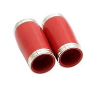 2 Pezzi/set Colore ABS Clarinetto Sezione Tubo Nichelato Bordo Argento Metallo Collegamento Barile Accessori Per Strumenti Musicali (Color : Crimson)