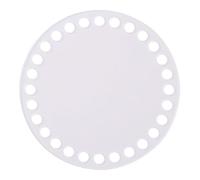 2 pezzi/set da 10/12/15/18/20 cm forma rotonda stampo base trasparente for borsa lavorata a maglia fai da te pannello trasparente intrecciato(20cm)