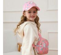 2 pezzi set da ragazza con cappellino da baseball e borsa a tracolla, indossabile in ogni stagione, protezione solare, accessori back to school 3-8YGraficoPoliestere