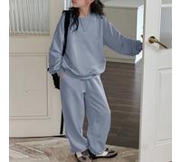 2 pezzi/Set di abbigliamento per ragazze pre-adolescenti per l autunno, Felpa con collo equipaggio e ricamo di lettere, Vestiti per il ritorno a scuola 8Y,9Y,10Y,11Y,12YPoliestere