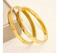 2 pezzi/set di braccialetti di moda di lusso, nuovo set di braccialetti per donne in acciaio inossidabile con zirconi, bracciale a ottagramma con diamanti, adatto per uso quotidiano o regalo per le do